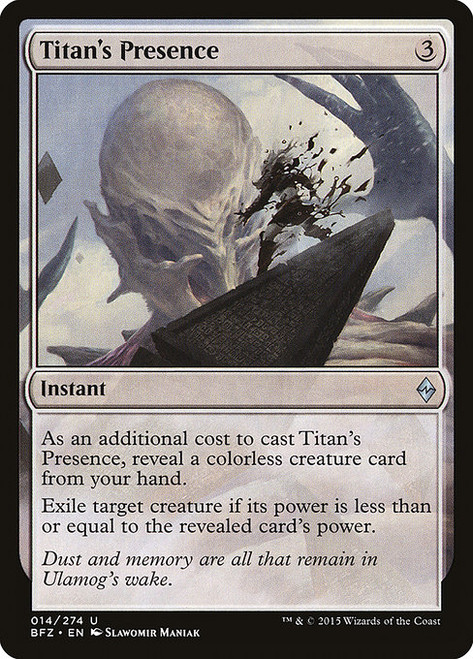 Titan's Presence (BFZ) (Foil) (#14)