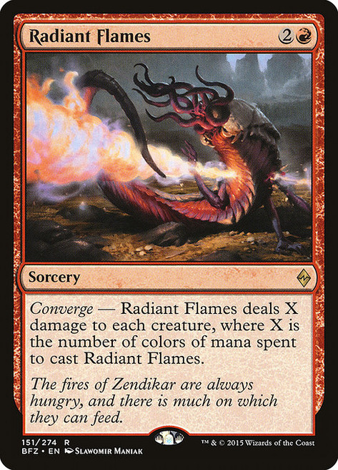 Radiant Flames (BFZ) (Foil) (#151)