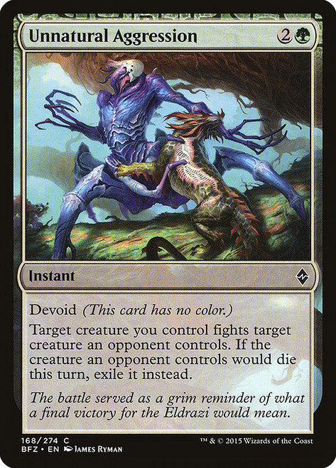 Unnatural Aggression (BFZ) (Foil) (#168)