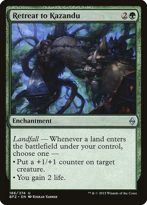 Retreat to Kazandu (BFZ) (Foil) (#186)