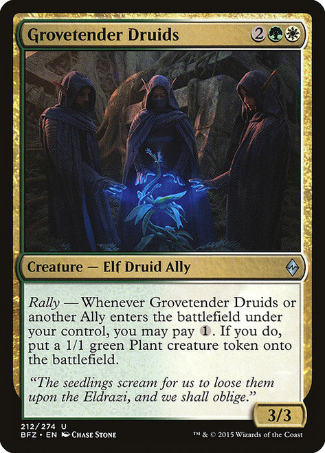 Grovetender Druids (BFZ) (Foil) (#212)