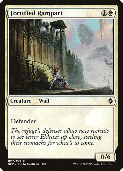 Fortified Rampart (BFZ) (Foil) (#27)