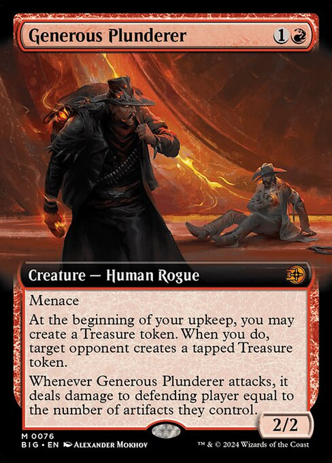 Generous Plunderer (BIG) (Foil) (Extended Art) (#76)