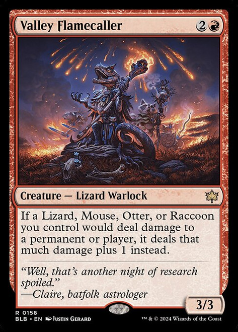 Valley Flamecaller (BLB) (Foil) (#158)