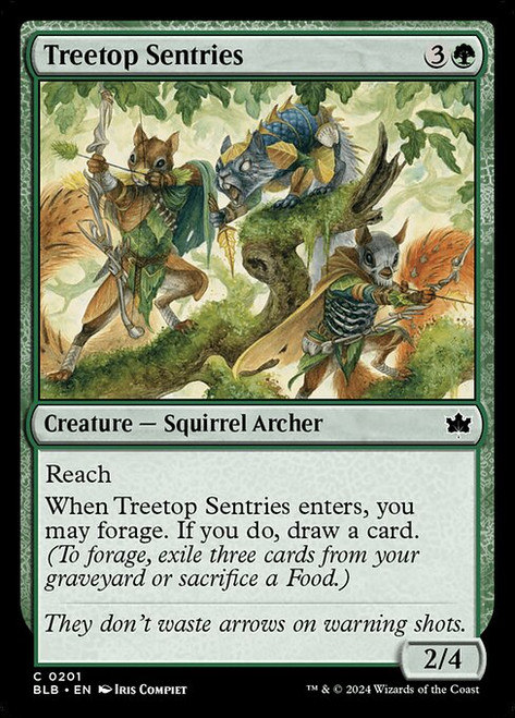 Treetop Sentries (BLB) (Foil) (#201)