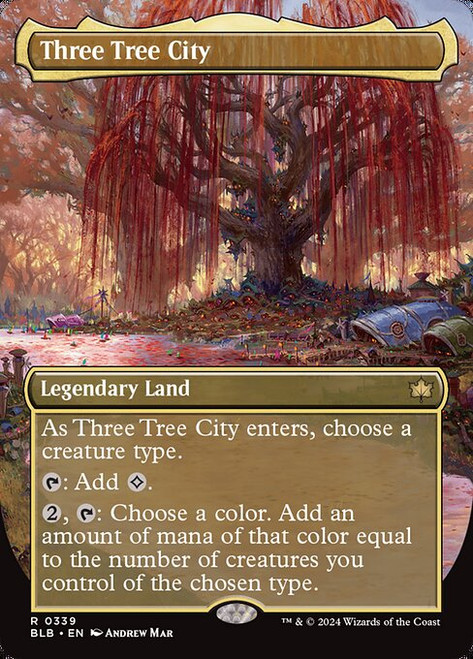 Three Tree City (BLB) (Foil) (Borderless) (#339)