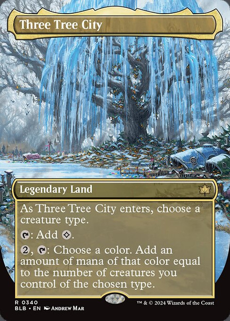 Three Tree City (BLB) (Foil) (Borderless) (#340)