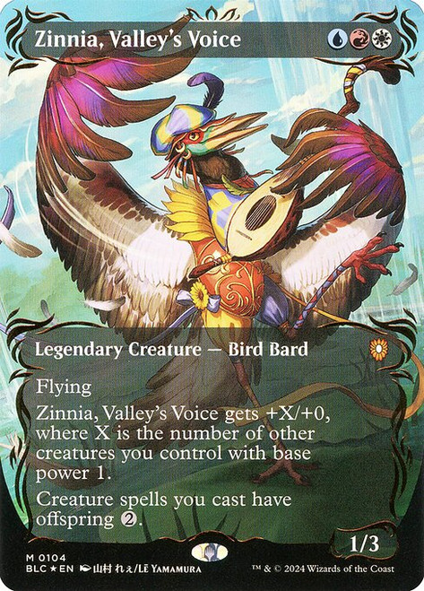 Zinnia, Valley's Voice (BLC) (Foil) (Borderless) (#104)