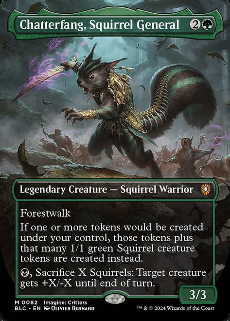 Chatterfang, Squirrel General (BLC) (Foil) (Borderless) (#82)