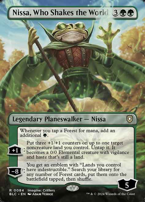 Nissa, Who Shakes the World (BLC) (Borderless) (#84)