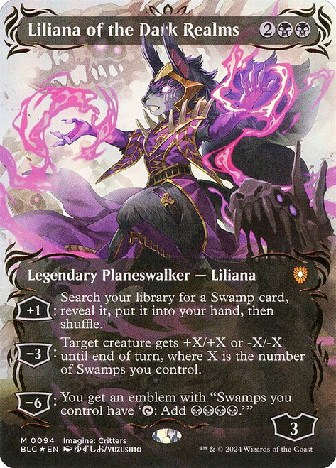 Liliana of the Dark Realms (BLC) (Foil) (Borderless) (#94)