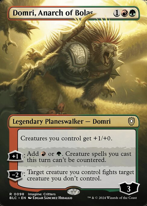 Domri, Anarch of Bolas (BLC) (Foil) (Borderless) (#98)