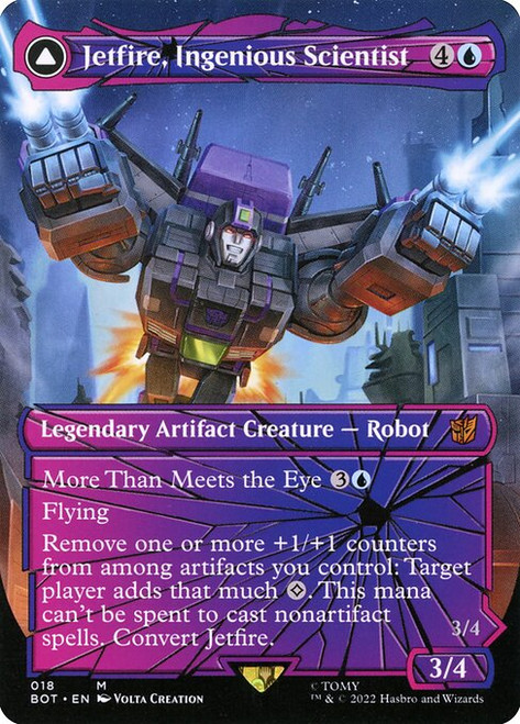 Jetfire, Ingenious Scientist // Jetfire, Air Guardian (BOT) (Foil) (Borderless) (#18)