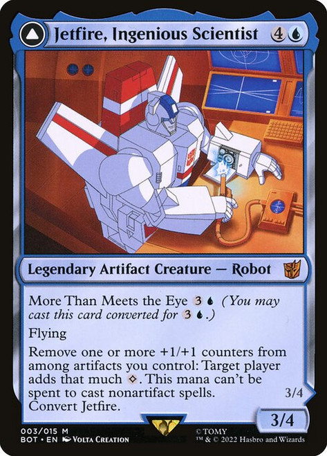 Jetfire, Ingenious Scientist // Jetfire, Air Guardian (BOT) (Foil) (#3)