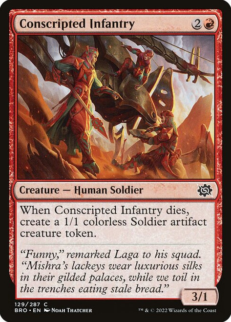 Conscripted Infantry (BRO) (Foil) (#129)