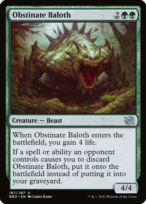 Obstinate Baloth (BRO) (#187)