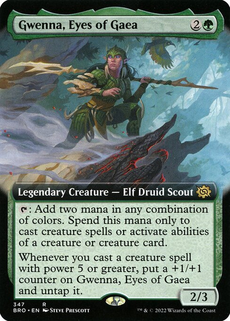 Gwenna, Eyes of Gaea (BRO) (Extended Art) (#347)
