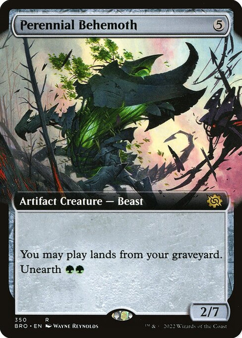 Perennial Behemoth (BRO) (Foil) (Extended Art) (#350)