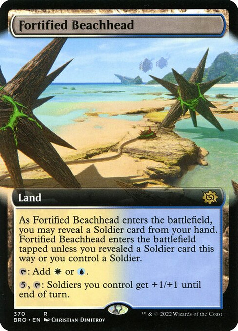 Fortified Beachhead (BRO) (Foil) (Extended Art) (#370)