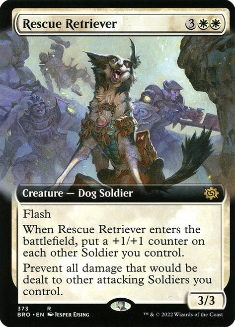 Rescue Retriever (BRO) (Foil) (Extended Art) (#373)