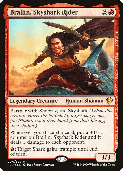 Brallin, Skyshark Rider (C20) (Foil) (#4)