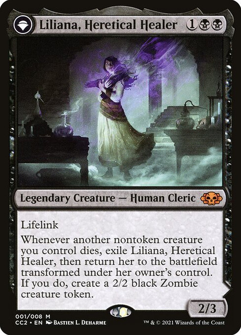 Liliana, Heretical Healer // Liliana, Defiant Necromancer (CC2) (#1)