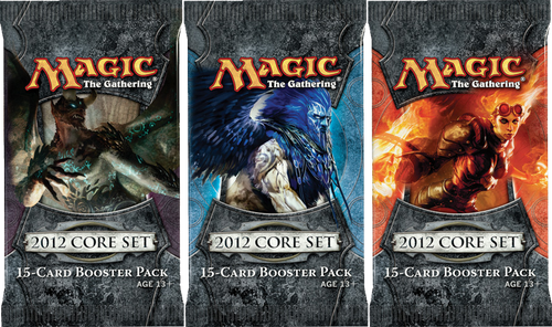 3x Magic 2012 Booster Packs (draft set)