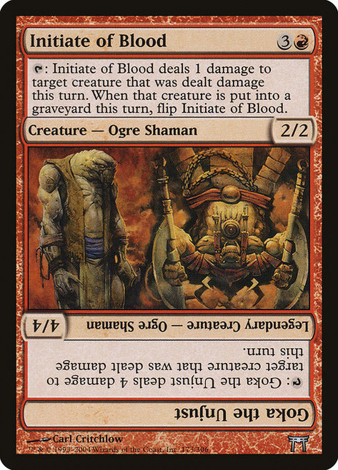 Initiate of Blood // Goka the Unjust (CHK) (Foil) (#173)