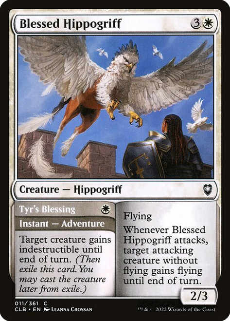 Blessed Hippogriff // Tyr's Blessing (CLB) (Foil) (#11)
