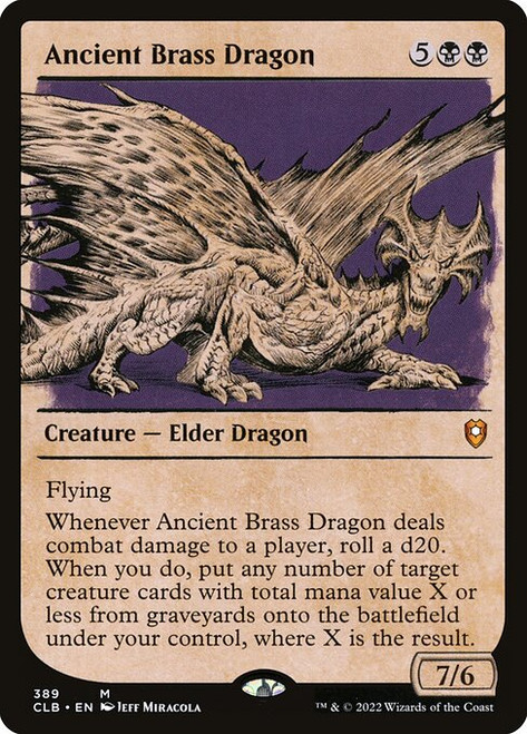 Ancient Brass Dragon (CLB) (Foil) (Showcase) (#389)