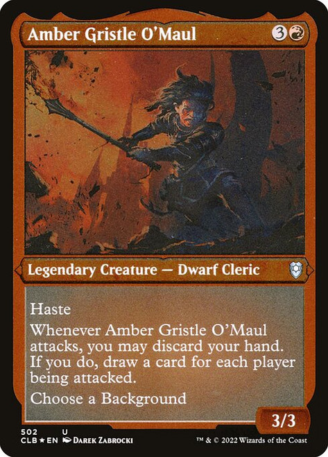 Amber Gristle O'Maul (CLB) (FoilEtched) (#502)