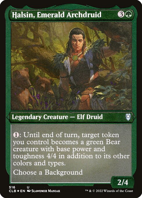 Halsin, Emerald Archdruid (CLB) (FoilEtched) (#516)