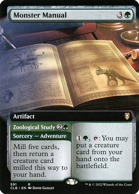 Monster Manual // Zoological Study (CLB) (Foil) (Extended Art) (#591)
