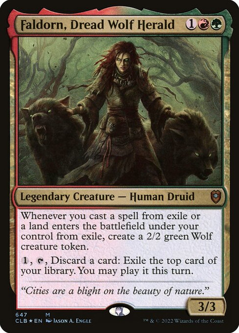 Faldorn, Dread Wolf Herald (CLB) (Foil) (#647)