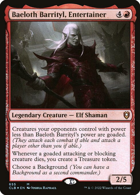 Baeloth Barrityl, Entertainer (CLB) (Foil) (#655)
