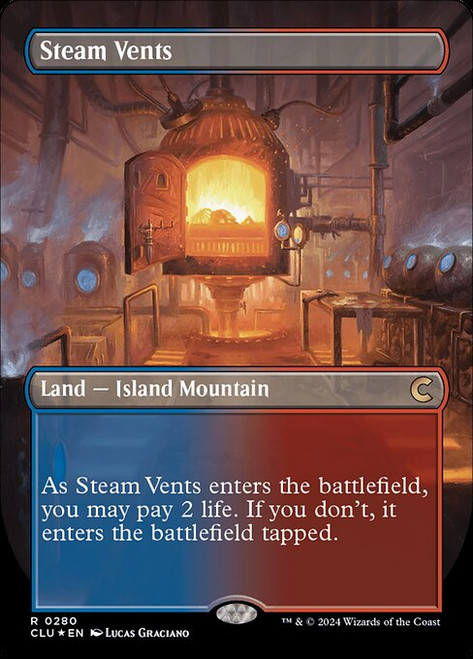 Steam Vents (CLU) (Foil) (Borderless) (#280)