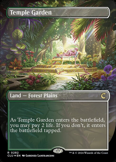 Temple Garden (CLU) (Foil) (Borderless) (#282)