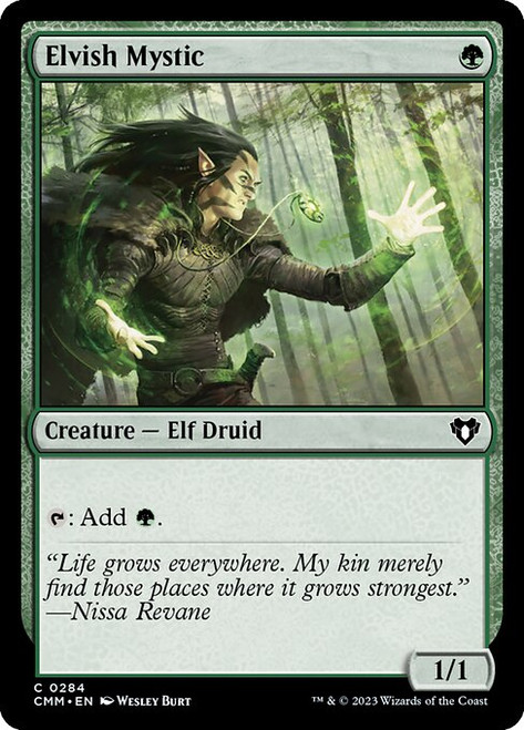 Elvish Mystic (CMM) (Foil) (#284)