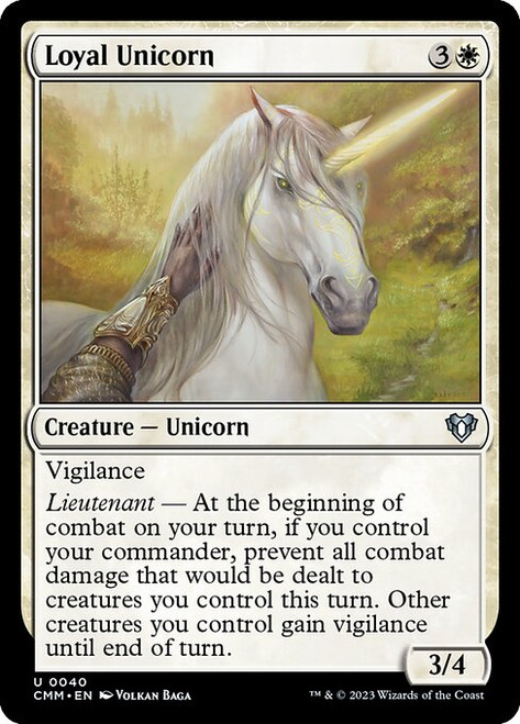 Loyal Unicorn (CMM) (Foil) (#40)