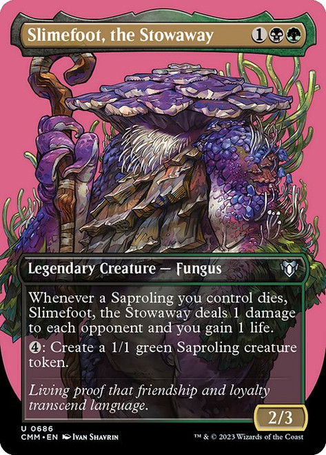 Slimefoot, the Stowaway (CMM) (Foil) (Borderless) (#686)