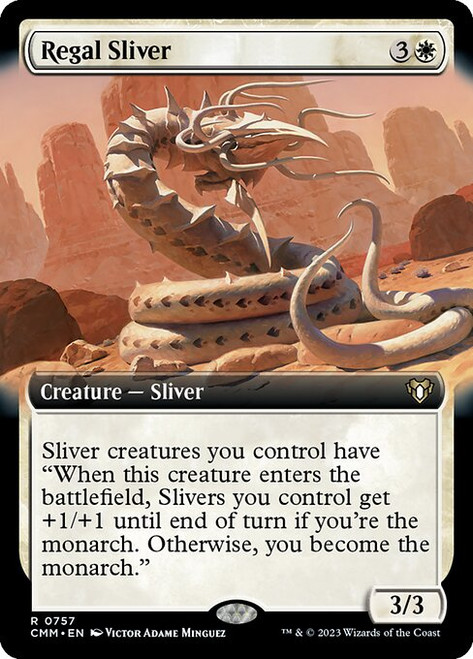 Regal Sliver (CMM) (Foil) (Extended Art) (#757)