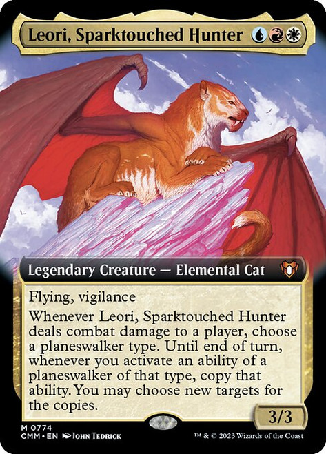 Leori, Sparktouched Hunter (CMM) (Foil) (Extended Art) (#774)