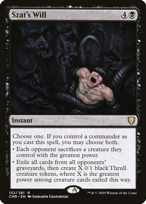 Szat's Will (CMR) (Foil) (#152)