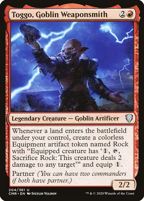Toggo, Goblin Weaponsmith (CMR) (Foil) (#204)
