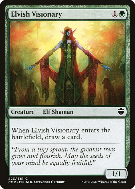 Elvish Visionary (CMR) (Foil) (#223)