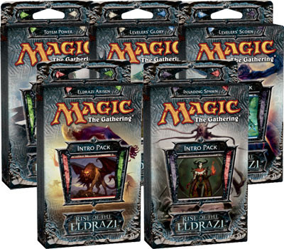 All 5 Rise of the Eldrazi Intro Packs