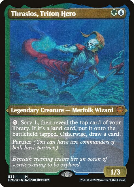 Thrasios, Triton Hero (CMR) (FoilEtched) (#538)