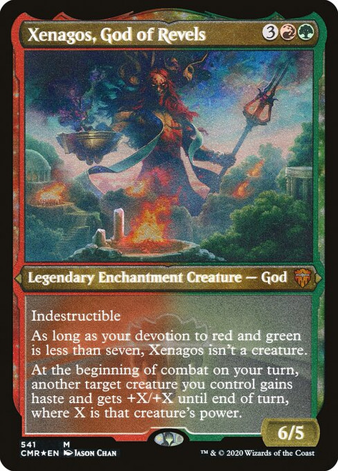 Xenagos, God of Revels (CMR) (FoilEtched) (#541)