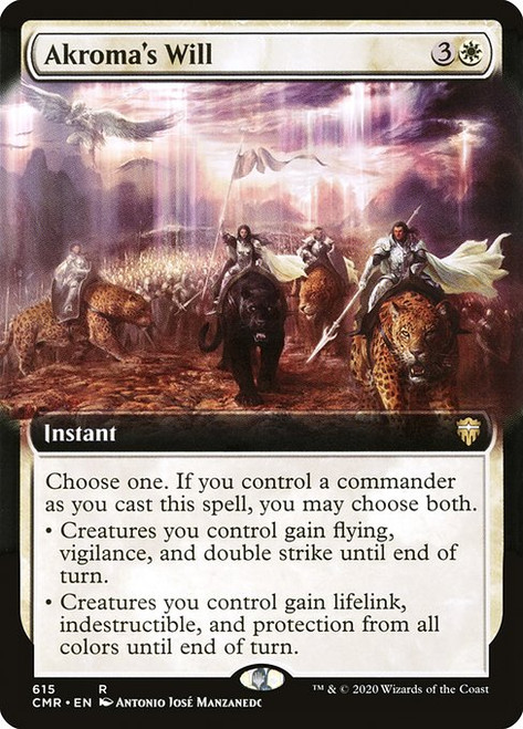 Akroma's Will (CMR) (Foil) (Extended Art) (#615)