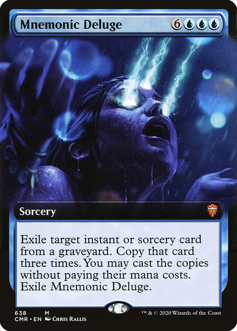 Mnemonic Deluge (CMR) (Foil) (Extended Art) (#638)